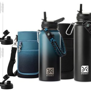 DYSANKY Insulated Water Bottle 32oz /Black and Black