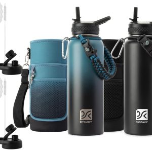 Insulated Water Bottle 40oz /Black and Black